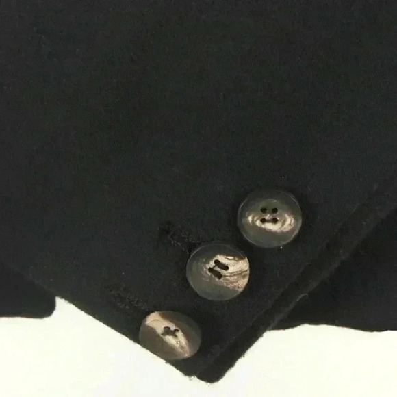 Helmut Lang Black Wool Single Button Closure Blazer Jacket Sz 10 - Picture 7 of 9